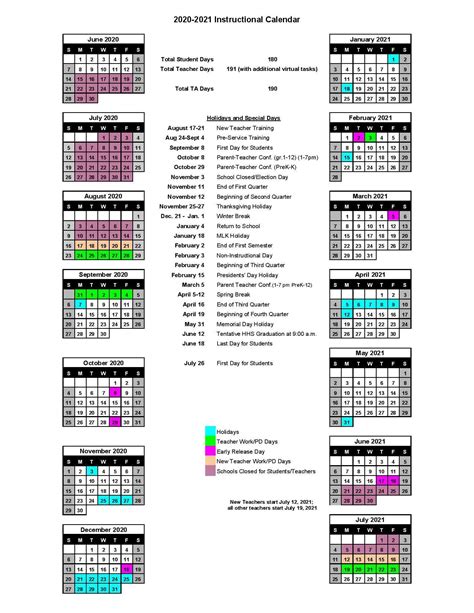 Ccps 2021 To 2022 Calendar